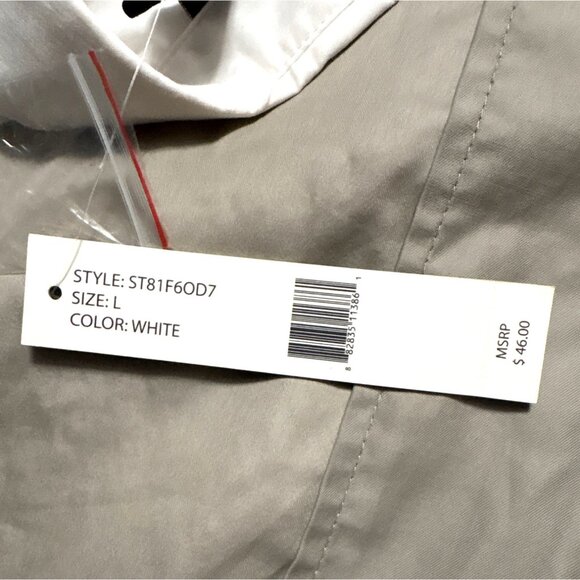 NWT Zac & Rachel White Button-Up Shirt With Rhinestone Embellished Collar L - Picture 7 of 7